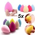 (BIG SIZE) 5 X Beauty Foundation Blending Makeup Sponge Blender Flawless Powder Puff. 