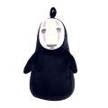 Creative anime plush toy Hayao Chihiro Miyazaki same style doll faceless male doll decoration with printing. 
