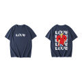 Oversized Men And Womens Tshirts Dropped Shoulder Short Sleeve Printed Tops Summer New Korean Style Loose Fit T-shirt. 