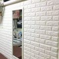 3D Brick Wallpaper for Living Room / Bedroom Decoration Home Decor 3D White Brick Pattern Spruce Up Waterproof Brick Wallpaper Modern Wall Background. 