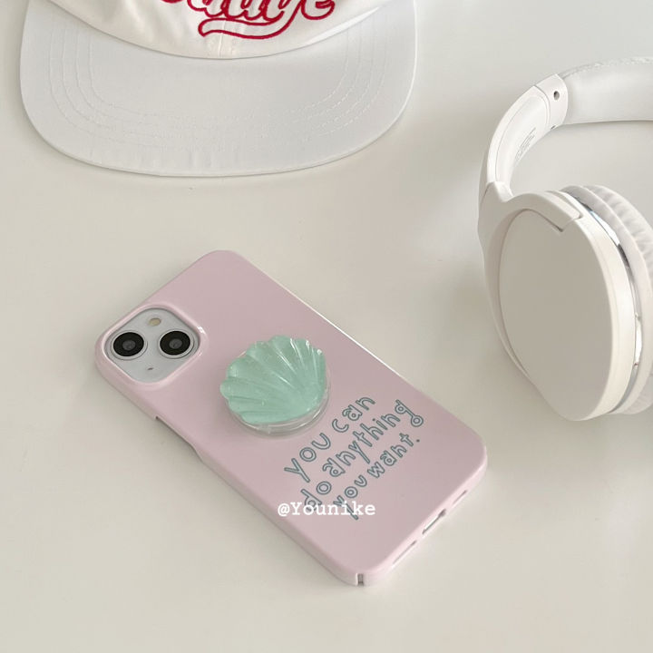 QiaQia Mermaid Princess Milk Shake Powder Cute for iPhone 15/13pro/14Promax Apple 12/11/7Plus/12Mini Phone Case Hard Case