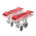 PUBG Mobile Phone Gaming Trigger Fire Button Shooter Controller PUBG Gamepad Red Silver. 