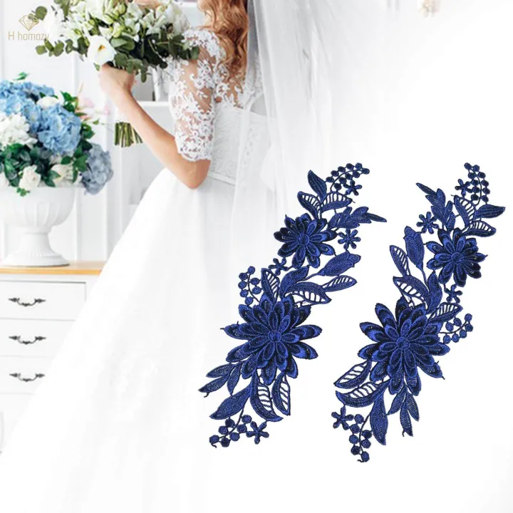 2Pcs%20Lace%20Applique%20Flower%20Embroidery%20Applique%20for%20DIY%20Jeans%20Evening%20Dress%20-%20Image%207