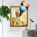 Decoration Miico Creative 3D Desert Camel Frame PVC Removable Home Room Decorative Wall Door Decor Stick. 