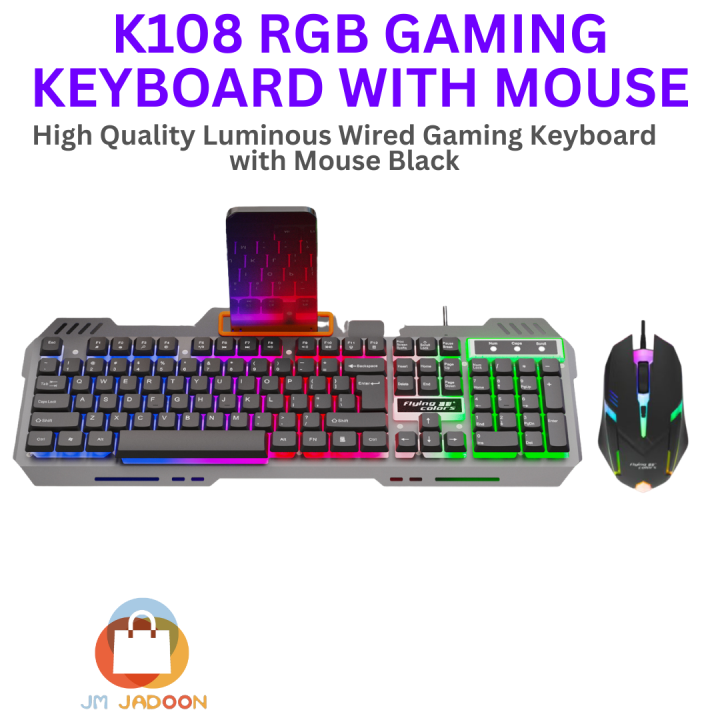 Wired%20RGB%20Gaming%20Keyboard%20with%20Mouse%20Combo%20-%20High-Quality%20Luminous%20Keyboard/Mouse%20Set%20%20K108-%20K3626%20-%20K8%20-%20Image%204