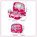Makeup Briefcase Fashion Beauty Pretend Playset For Kids Girls Make Up Set Toys Professional Princess Makeup Tools Kit For Your Princess Best Birthday Gift. 