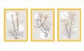 Bareeh- Set of 3, Abstract Artwork, decent flower design, Modern European painting, Wall Frames,  Home Decor, Office Decor, Wall Art Frames for living room/drawing room/ bedroom. 