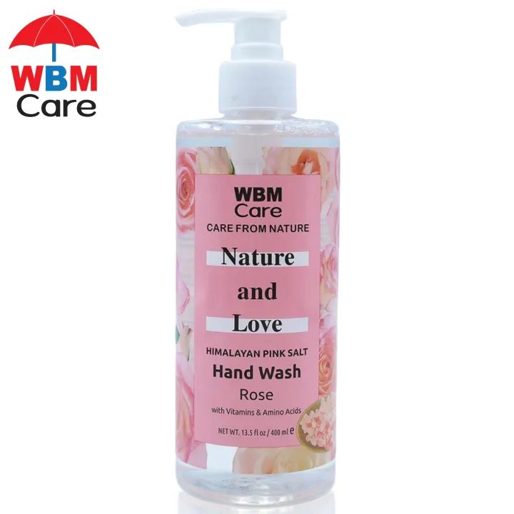 WBM%20Hand%20Wash%20400ml%20-%20Rose%20Nature%20and%20Love%20%7C%20Refreshing%20Liquid%20Hand%20Wash%20for%20Soft%20and%20Clean%20Hands,%20Hand%20Wash%20-%20Image%202