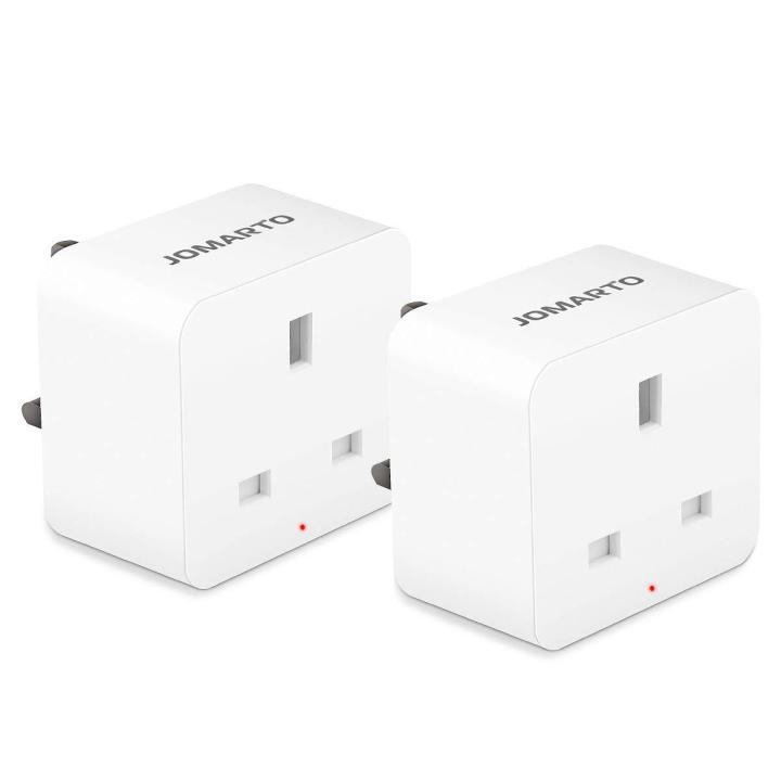 WiFi Smart Plug, JOMARTO Smart Socket Compatible with Google Home and IFTTT, Mini Smart Plug Outlet Remote Controlled with Timer Function by iOS/Android Device, No Hub Required 2 Pack