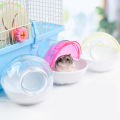 Hamster Bathroom Spherical Shape Dust-proof Plastic Small Animal Bath Sand Room Pet Supplies. 