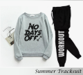NEW ARRIVAL NO DAYS OFF Printed Tracksuits Fabric Cotton and Jersey Full Sleeves Rib Sweatshirts & Trouser Trendy Fashion Summer Collection Track Suit for Men at Faiq Store. 