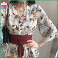 【ALLGOOD】New belt dress waist bandage cloth Hanfu improved version of super fairy retro Chinese style small floral. 