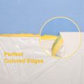 Dust Sheets Roll, Plastic Masking Film Rolls Drape Masking Film with Self-Adhesive Tape for Painting Furniture Covering. 