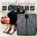 EMS Foot Massager Mat Portable Folding Feet Massage Pad Machine Electronic USB Rechargeable. 