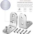 10 Pcs Stainless Steel Corner Braces Brackets Right Angle L shape shelf support arm with Screws.3 Sizes Available(25mm, 40mm, 50mm). 