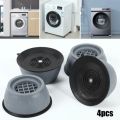 4pcs Washing Machine Foot Pads - Anti Vibration Washing Machine Pad - Non Slip Heighten Shock and Noise Cancelling Mat for Washer and Dryer Machine Support Protects - Furniture Anti Vibration Rubber Feet Pads - Washing Machine Shock Absorption Pads. 