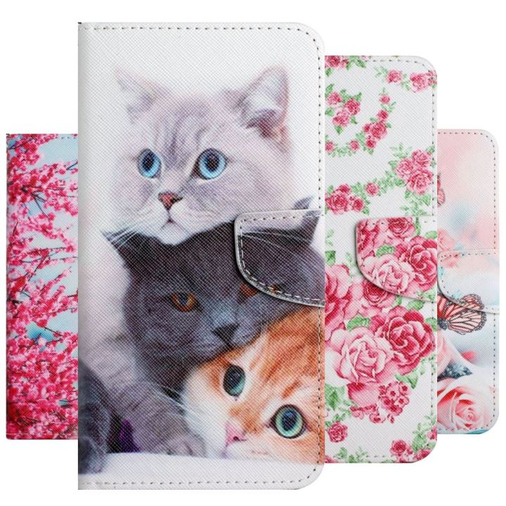Cat Butterfly Floral Leather Case For Wallet Vivo Y51 V21E V21 Y20 Y12S Y11 Y12 Y15 Y17 Rose Mandala Stand Cover Holster D20F