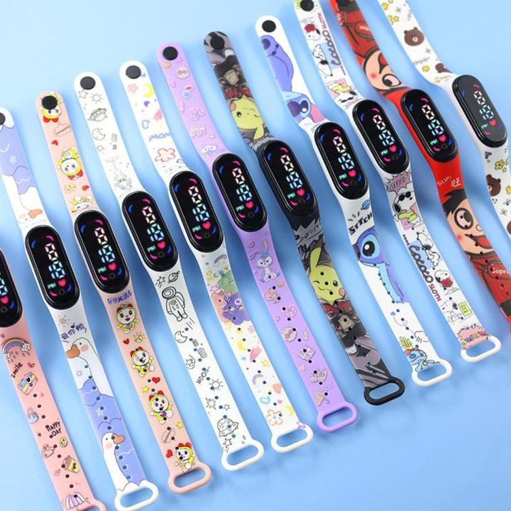 Smartwatch For Kids Kids Watch Cute Cartoon Led electronic Wristband Children Silicone Watch Waterproof Touch Women Watches Kid Boy Girls watches