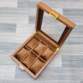 6 Slot 12 Slot and 20 Slot Grid Natural Wood Veneer High Quality Watch Display Organizer Box Smart Watch Storage Case. 