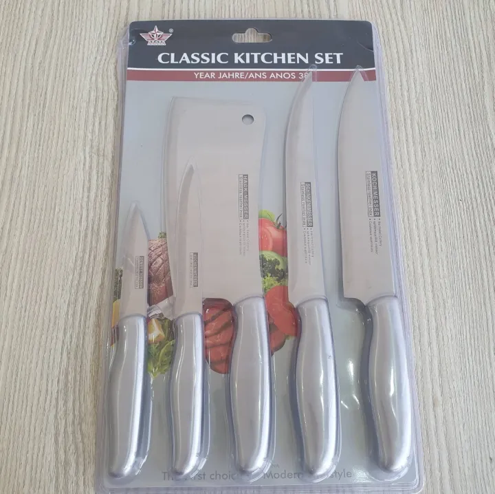 Professional%20Sharp%20Durable%20Quality%20Pack%20of%205%20Kitchen%20Knives%20Set%20Basic%20Kitchen%20Tools-Stainless%20Steel%20-%20Image%202