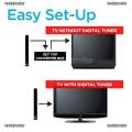 Clear TV Key HDTV FREE TV Digital Indoor Antenna Ditch Cable As Seen on TV. 