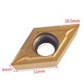 10pc Diamond CNC Ca ide Tips Inserts Blade Cutter Lat Turning Tool + Blue Box. 