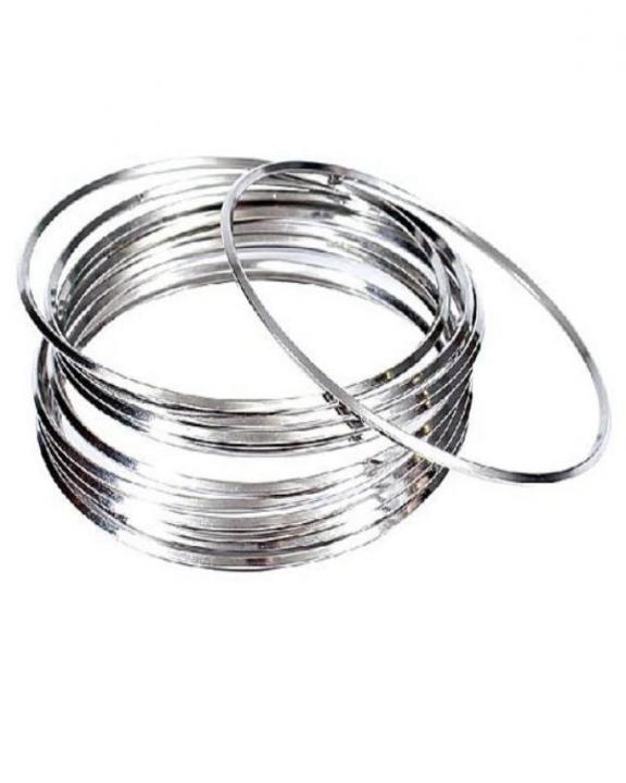 Silver%20Metal%20Bangles%2024%20Piece%20For%20Women%20-%20Image%204