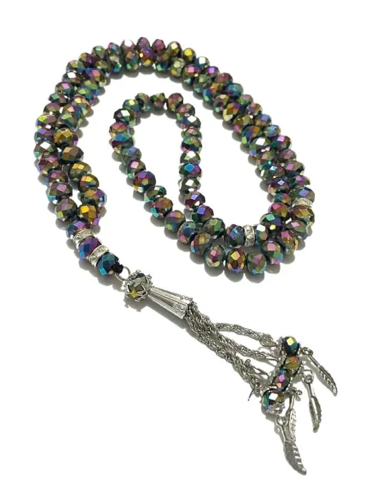 Handmade%20100%20Beads%20Crystal%20Glass%20multi%20color%20Tasbeeh%20-%20Image%204