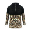 Tops for Women Beautiful and Fashionable High Collar and Long Sleeve Leopard Print Pattern Tops with. 