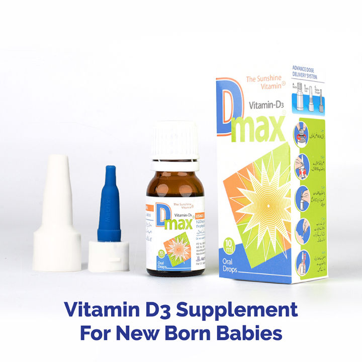 Dmax® Drops Vitamin D 400IU for New Born Babies - Matrix Pharma
