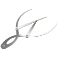 NCANRUI 1 Pcs Mean Calipers Golden Ratio Calipers Stainless Steel Eyebrow Ruler 1:1.618 Measure Tool for Tattoo Makeup. 