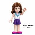 Legoing Girl Series Minifigures Princess Friends Set Olivia Andrea Emma Anna Elsa Building Blocks Toys Gifts. 