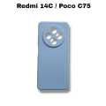 Poco C75 4G / Redmi 14C 4G Back Cover Soft Matt Camera Protection Phone Case for Poco C75 4G / Redmi 14C 4G. 