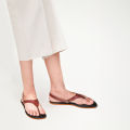 PIORRI by Aerothotic - Mirela Women’s Strappy Natural Leather Slingback Sandals. 