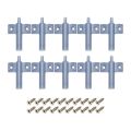 10x Soft Quiet Close Kitchen Cabinet Door Drawer Closer Damper Buffers+Screws Grey. 