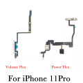 Power Volume Button Flex Cable for iPhone 11 12 Mini Pro Max Mute Silent Switch and Sound Keyboard Ribbon Replacement Part. 