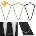 BODHI Necktie Clutch Non-oxidizing Men Tie Chain Tack Clip Locking Pin. 