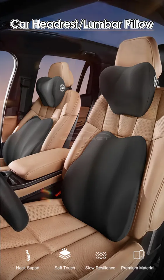 Geepact Car Headrest Sets Pillow Neck Support Thickened Widened
