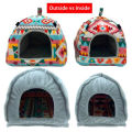 Squirrel Hammock with Warm Mat Thickening Cave Habitat Hamster Nest House Pet Hanging Bed Cage Accessories. 