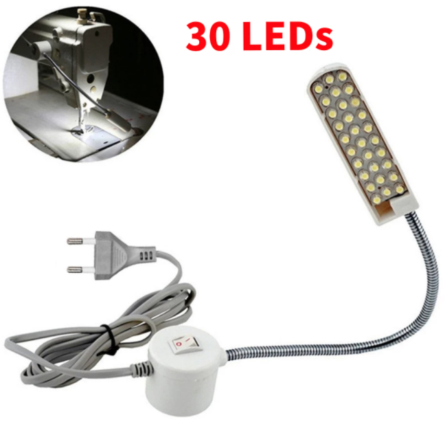 Sewing Machine LED Light Work Light Small Light Stickable 30 LED Multipurpose Lightweight Magnetic Mount 220ve