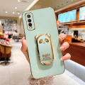 Applicable to Samsung A22 Phone case 4G Cute Panda S21 Invisible Folding Bracket A32 All-Inclusive Drop-Resistant A72 Men and Women. 