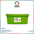 Orient Large Plastic Storage Box with Lockable Lid, Stackable BPA-Free Organizer for Home, Office, or Kitchen. 