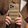 Vintage Olive Green Wave Shape Phone Case For iPhone 13 12 11 Pro Xs Max X Xr 7 8 Plus Shockproof Soft Silicone Back Cover. 