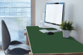 Dark green Color Artificial leather Desk mat \ Large size good looking long lasting multi use Computer laptop Desk Mat. 