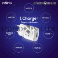 18W Infinix Original Fast Charger XCharge for Note 8, 9, 10, 11, Xiaomi, Samsung, and More. 