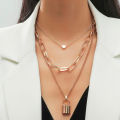 24 Fashion Zone Jewellery  Thick Chain Lock Pendant Necklace Gold Silver Metal Women New. 