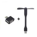 Portable Mini USB FAN + Free Mobile Connector OTG. 