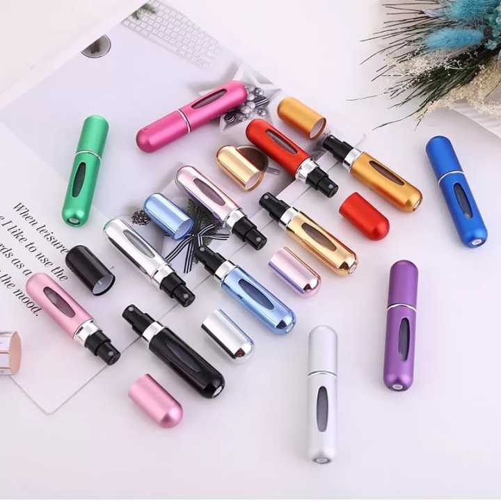 Portable Mini Refillable Perfume Atomizer Bottle, Refillable Perfume Spray, Atomizer Perfume Bottle, Scent Pump Case for Traveling and Outgoing, 5ml Multicolor Perfume SpraY
