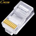30pcs 10P10C RJ45 RJ48 RJ50 Cat5E UTP Ethernet Connector Network Modular Crystal Plug 10-Pin Network Cable Connector. 