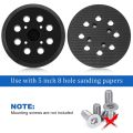 5 Inch 8 Hole Hook Replacement Pad for Rigid, Fit for Ridgid R2600 and R2601 Random Track Sander Backing Pad. 